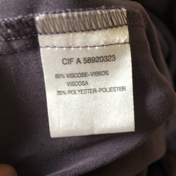 Purple midi skirt with pockets size 6 - Picture 7 of 8